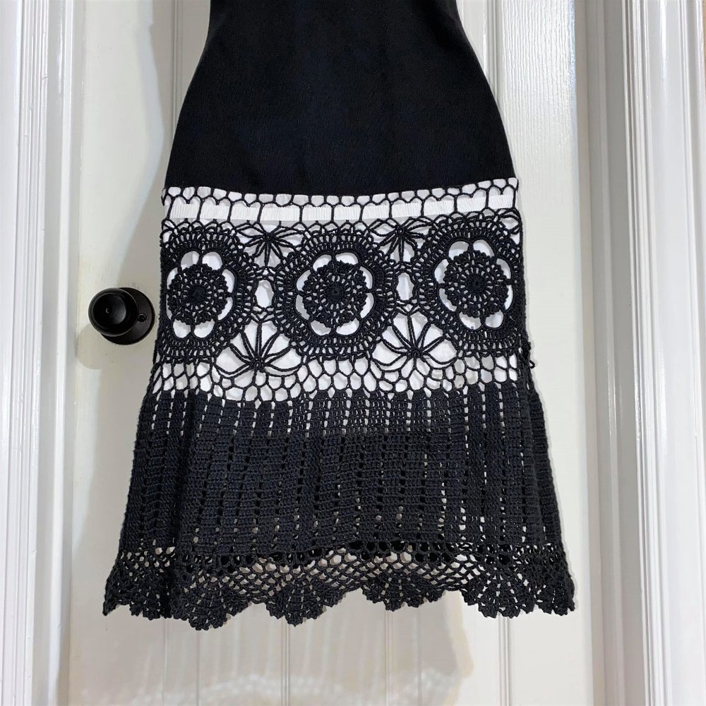 Moda International Ribbed Racerback Crochet Dress - Picture 7 of 14